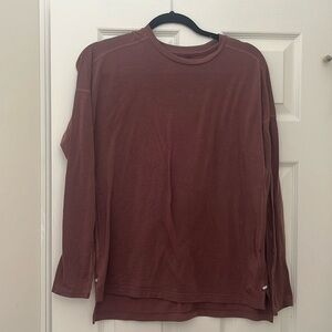 The North Face long Sleeve Shirt woman’s small brown red